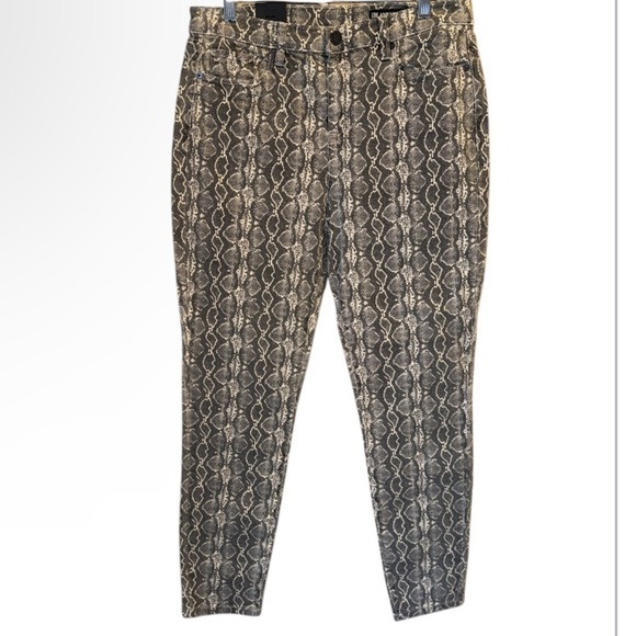 Blank NYC jeans Snake Print Pants skinny reade crop stretch NEW 30 baddie denim - Picture 1 of 5